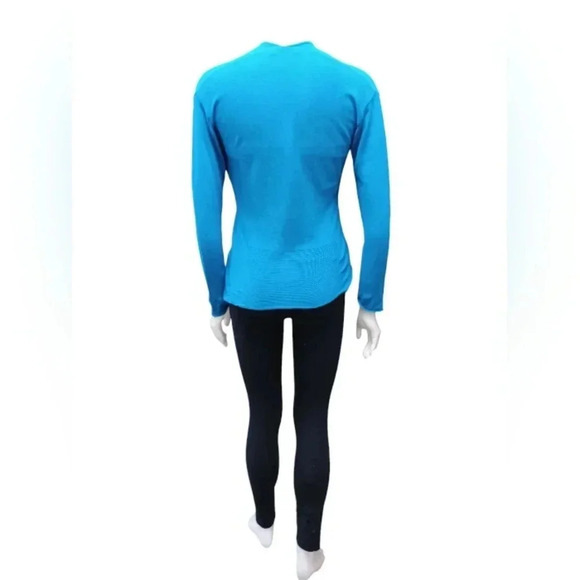 Nic+Zoe LS Open Teal Blue Cardigan Size  Small - Picture 4 of 9